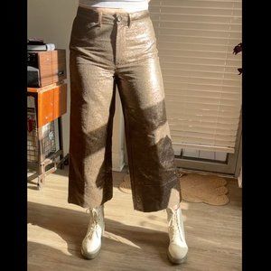 Madewell sparkly flare trousers